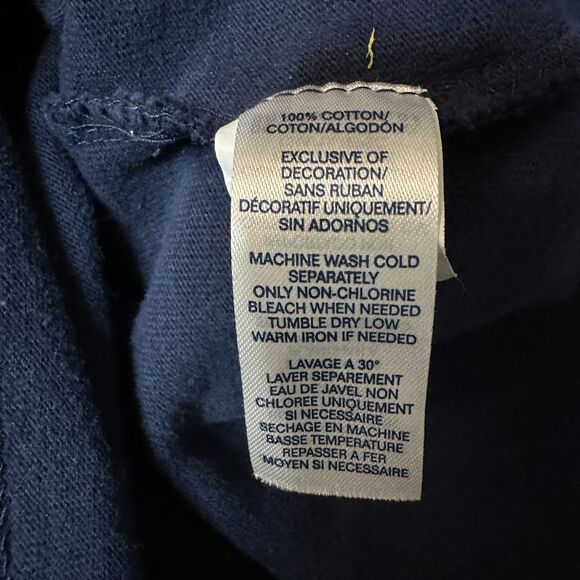 Chaps Sport Men's 1/4 Zip Milstead Navy Raglan Pullover Sweater Sz M 21 x 28" - Picture 7 of 7